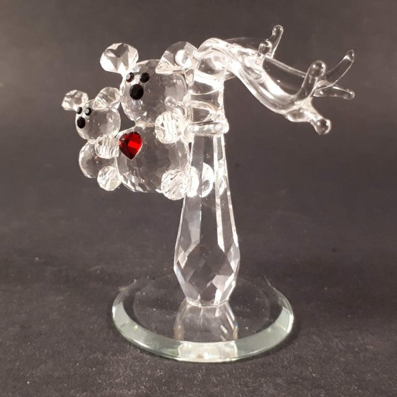 Beautiful Vintage Crystal Symphony austrian fine crystal teddy bears figurine - Picture 8 of 11